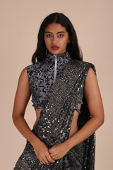 Pixel Printed Embroidered SareeIMG_5866 copy